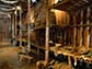 interior of a reconstructed Iroquoian longhouse