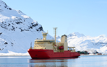 The NSF research vessel Nathaniel B. Palmer.