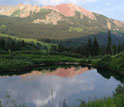 Photo of Friend's Pond near Gothic, Colorado.