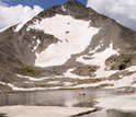 Photo of scientist James Elser is shown at NSF's Niwot Ridge, Colorado, LTER site.