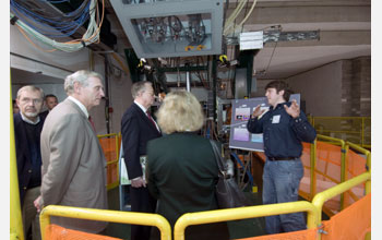 Dr. Arden Bement, NSF Director, visits the National Superconducting Cyclotron Laboratory at MSU