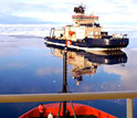 Photo of the Swedish vessel Oden as seen from NSF's Nathaniel B. Palmer.