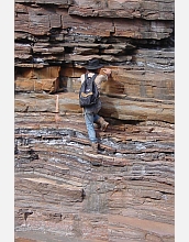 Scientist Roger Buick, a co-author of the papers, conducts research in Western Australia.