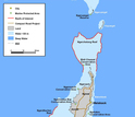 maps showing Palau's location in the western Pacific Ocean.