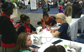 "Fashioning the Future" exhibit at the 2014 USA Science and Engineering Festival