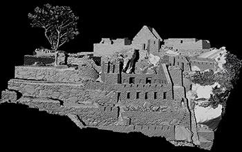 Laser scan of Machu Picchu