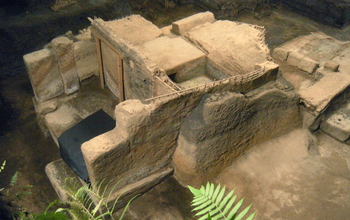 Structures at the Maya village of Ceren