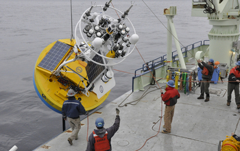 Recovering a coastal surface mooring buoy