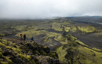 The Laki volcano in Iceland