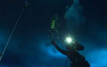 SeaFet ocean pH sensor being retrieved