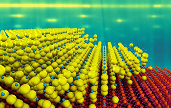 artist's conception of the single-crystal alkali antimonides photocathode