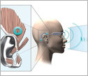 Diagram of a human head and headset.