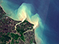 satellite view of river avulsion