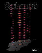 Cover of the March 11, 2011 issue of the journal Science.