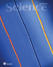 Cover of the April 29, 2011 issue of the journal Science.