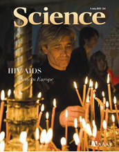 Cover of the July 9, 2010 issue of the journal Science.