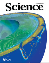 Cover of the August, 27, 2010 issue of the journal Science.