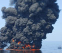 Controlled fire at sea