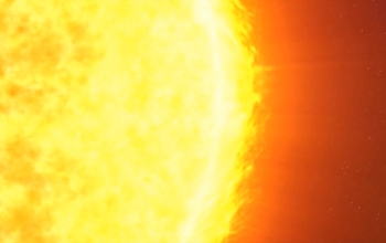 close up of the sun