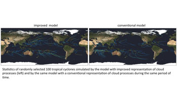 Improved and Conventional models with world map