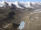 An aerial view of the Taylor Valley in the McMurdo Dry Valleys.