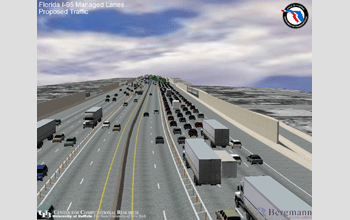 An interactive, real-time visualization of high occupancy managed lanes on the I-95 corridor