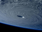 a hurricane as seen from space