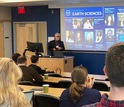 Steve Harlan, acting section head for Disciplinary Programs, introducing NSF attendees.