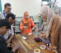 Students and teachers ina  class at Kasetsart University in in Thailand.