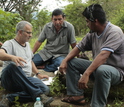 Men being recorded.