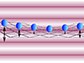 vibrating beryllium ions illustration