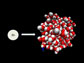 model of a chloride ion entering a water droplet