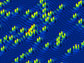 cobalt atoms in an electronic structure map