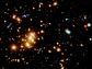 a galaxy cluster