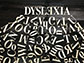 a group of letters; some spelling dyslexia