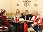 a family having a holiday meal