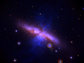 a swift UVOT image showing galaxy M82