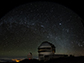 The Gemini North telescope with the Canada-France-Hawaii Telescope in background