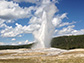 an erupting geyser