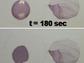 drops of gold-infused toluene