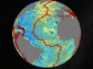 map of the gravity model of the N. Atlantic