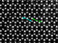 the atoms in two-dimensional molybdenum diselenide resemble a hexagonal grid