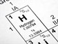 periodic table detail of hydrogen