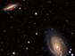 a pair of nearby galaxies where 