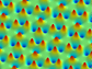 a depiction of magnetic charge ice