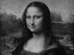 grayscale of Mona Lisa painting