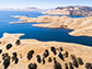 San Luis Reservoir in California's Merced County