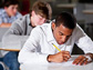 a student at his desk