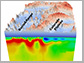 a composite image of a topographical map