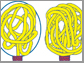 gradual filling of viral capsid by DNA (yellow)